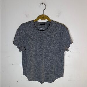 ATM Anthony Thomas Melillo Speckled Gray Tee Size Medium